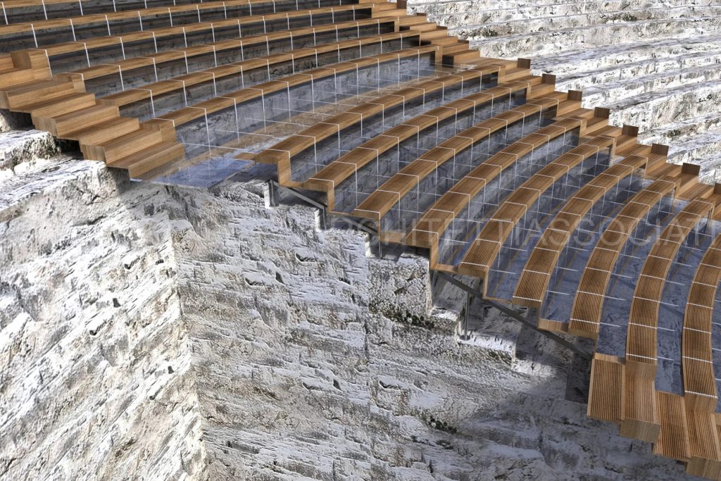 Progettazione tribune temporanee, Teatro Greco, Siracusa
